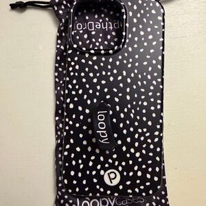 Loopy Case Black and White Polka Dot Phone Case